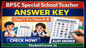BPSC Special School Teacher Answer Key 2026