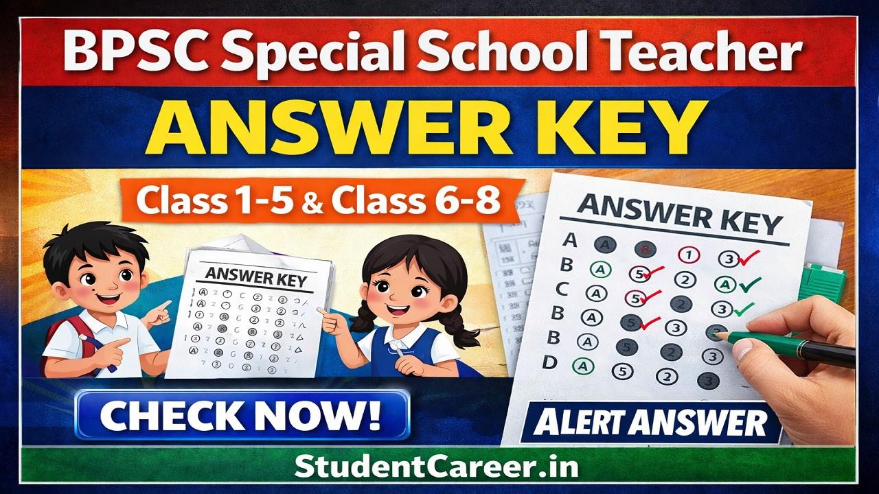 BPSC Special School Teacher Answer Key 2026