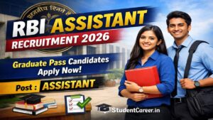 RBI Assistant Recruitment 2026