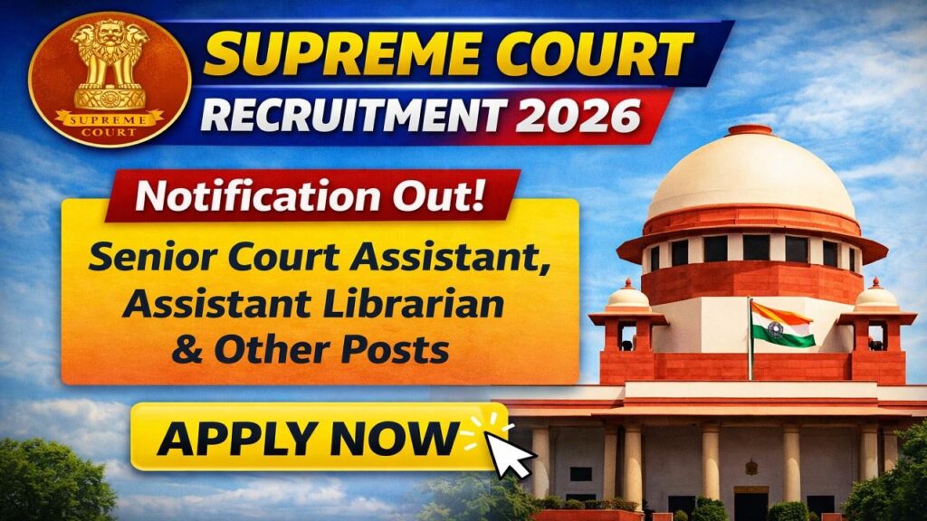 Supreme Court Recruitment 2026