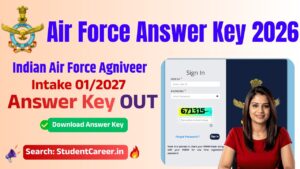 Air Force Agniveer Answer Key 2026
