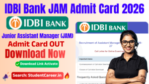 IDBI Bank JAM Admit Card 2026